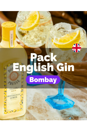 Pack English Gin (1x Bombay Original + 1x Bombay Citron Press + 1x Bombay Bramble)