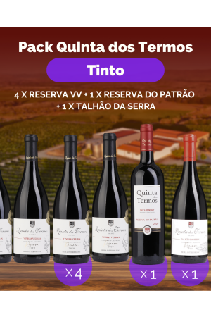 Pack Quinta dos Termos Rotwein (4x Reserva VV + 1x Reserva do Patrão + 1x Talhão da Serra)