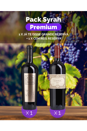 Pack Syrah Premium Alentejo (1x Já Te disse Grande Reserva + 1x Cem Reis Reserva)