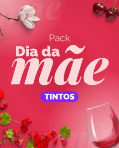Pack Dia da Mãe (Tintos) - 1x Bella Elegance Pinot Noir + 1x Apaixonado Reserva + 1x Julian Reynolds Reserva