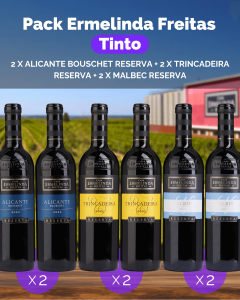 Pack Ermelinda Freitas Tinto (2x Alicante Bouschet Reserva + 2x Trincadeira Reserva + 2x Reserva Malbec)