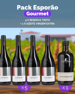 Pack Gourmet Esporão (5x Reserva Tinto + 1x Azeite Virgem Extra)