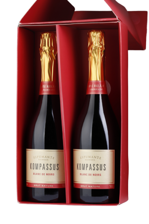 Conjunto Kompassus Espumante Blanc des Noirs 2017 (cx. 2)