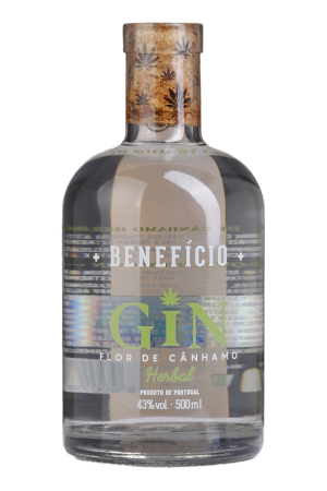 Benefício Gin Flor de Cânhamo Herbal 50cl