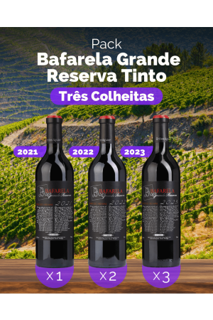 Pack Bafarela Grande Reserva - 3 Colheitas (3 x 2023 + 2 x 2022 + 1 x 2021)
