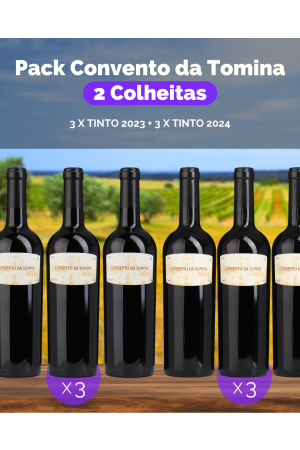 Pack Convento da Tomina 2 Colheitas (3x Tinto 2023 + 3x  Tinto 2024)