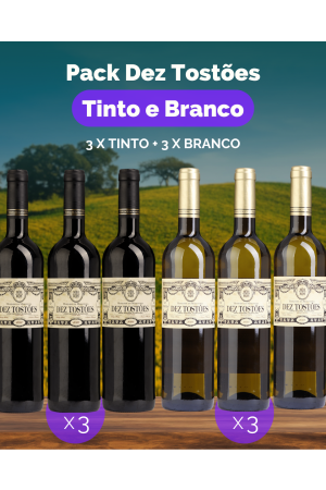 Pack Dez Tostões (3x Tinto + 3x Branco)