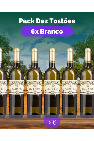 Pack Dez Tostões Branco (6x Branco)