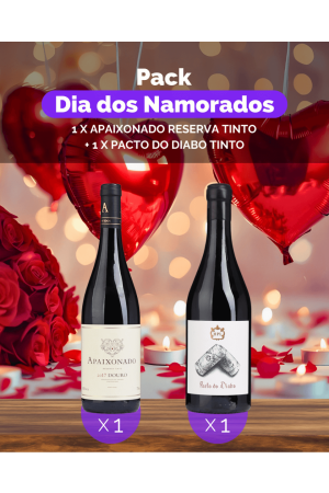 Pack Dia dos Namorados (1x Apaixonado Reserva Tinto + 1x Pacto do Diabo Tinto)