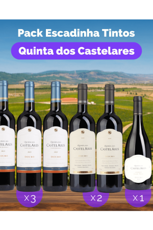 Pack Escadinha Tintos_Quinta dos Castelares (3xColheita + 2xReserva + 1xGrande Reserva)