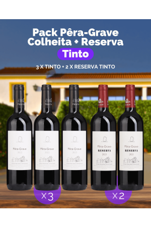 Pack Pêra-Grave Colheita + Reserva Tinto (3x Colheita Tinto + 2x Reserva Tinto)