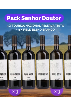 Pack Senhor Doutor (3x Touriga Nacional Reserva Tinto + 3x Field Blend Branco)