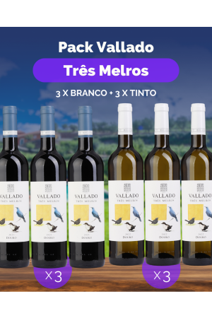 Pack Vallado Três Melros (3x Branco + 3x Tinto)
